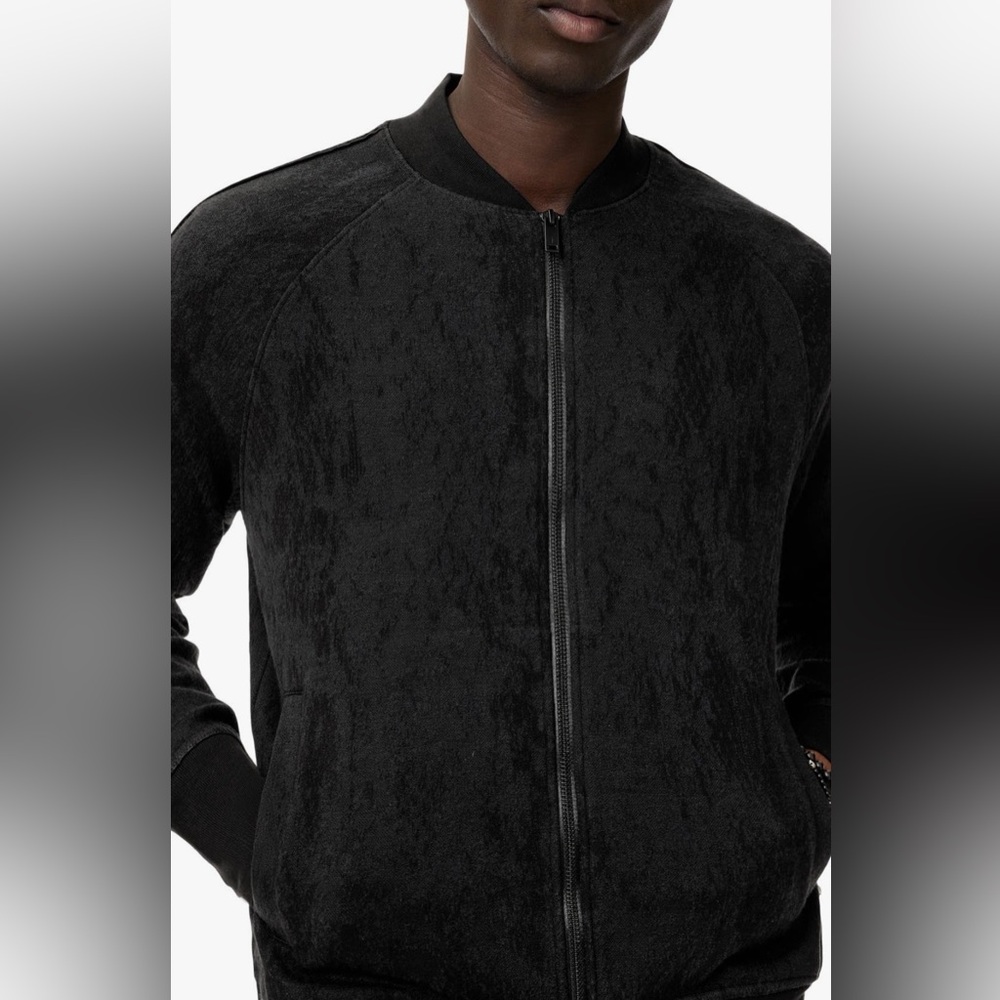 JOHN VARVATOS Riggins Python Jacquard Bomber Jacket - Picture 4 of 13